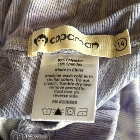 Appaman youth sz 14 blue and White Tie-Dye Lounge pajama Set, great condition - Picture 6 of 6